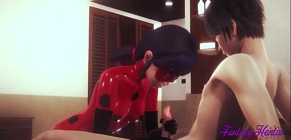  Miraculous Ladybug Hentai 3D - Ladybug handjob, blowjob and fucked - Japanese Cartoon manga anime porn